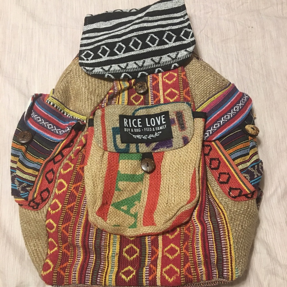 Rice love backpack NWT